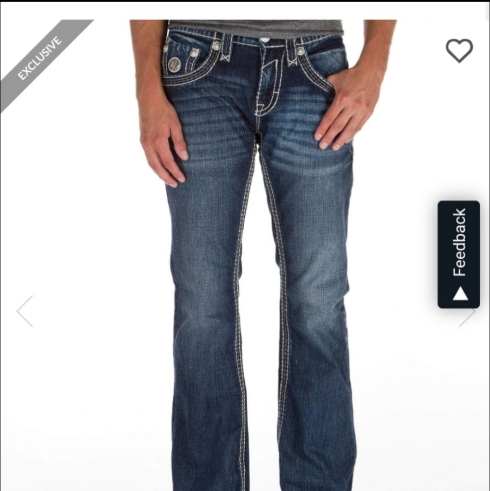 Rock Revival “Kane” Slim Boot Jeans size 34